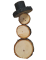 Log Snowmen